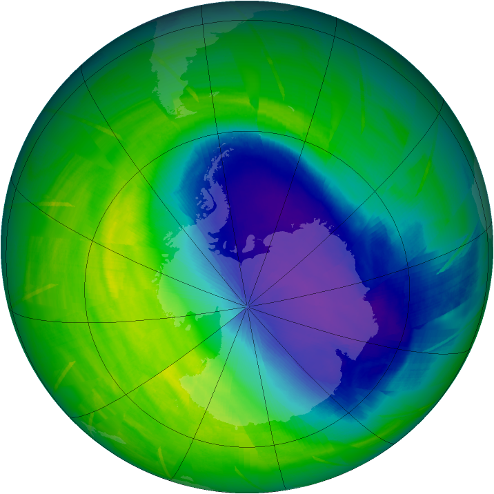 Ozone Map 2009-10-16